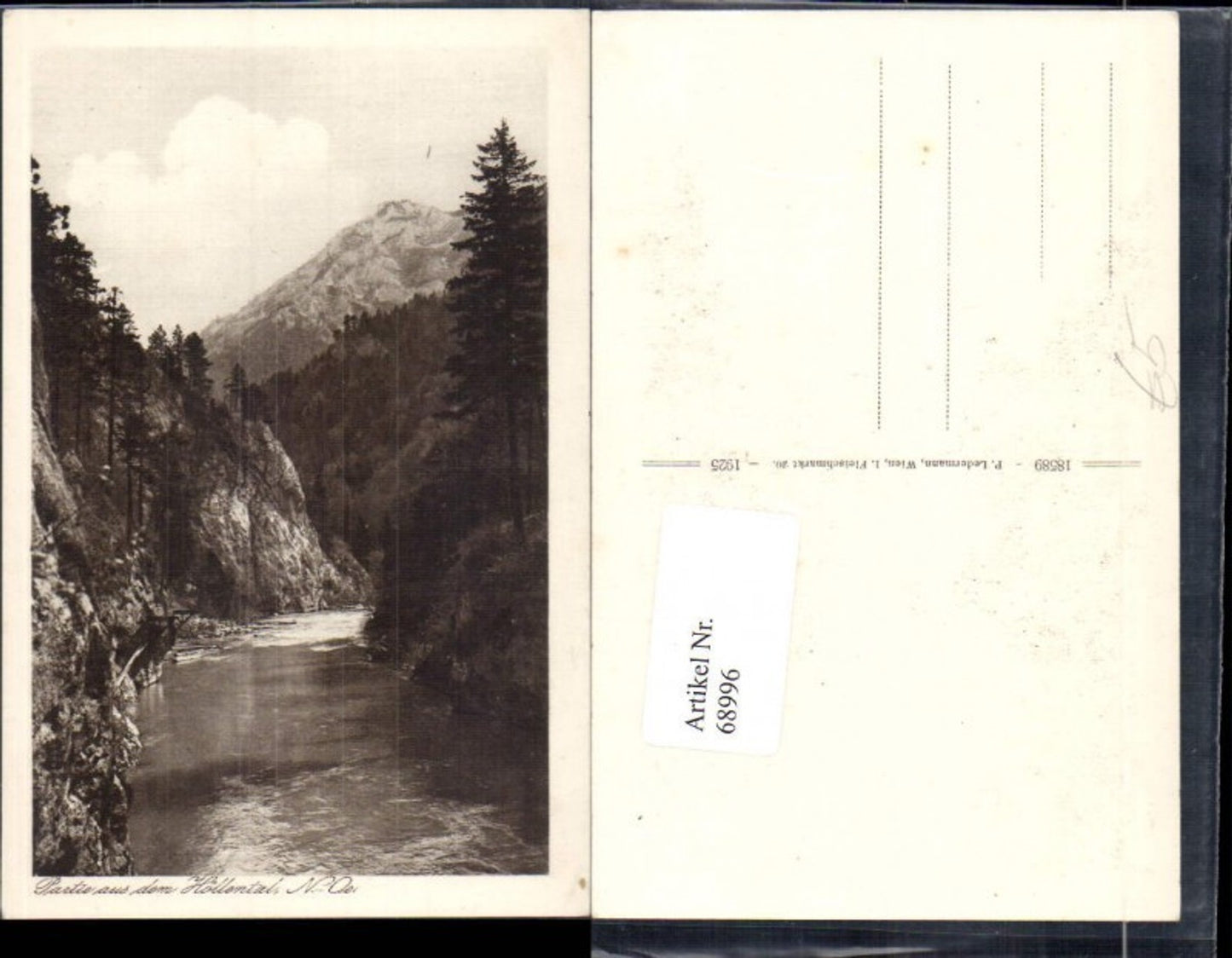 68996,Foto AK Partie aus dem Höllental Schneeberg Rax Puchberg Reichenau