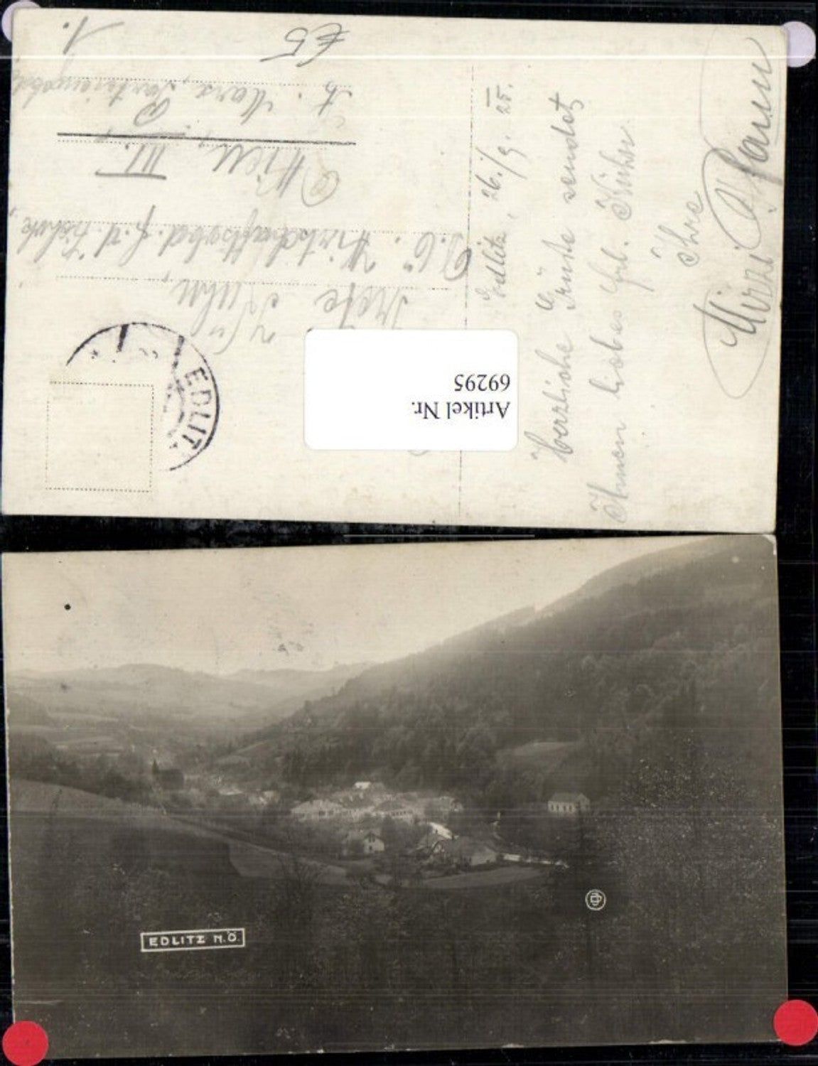 69295,Foto AK Edlitz Ortsansicht
