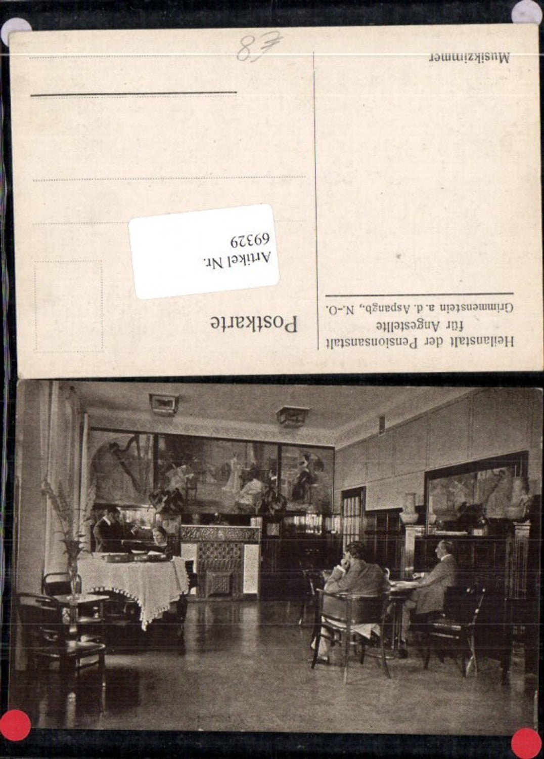 69329,Musikzimmer Heilanstalt Grimmenstein a.d. Aspangbahn