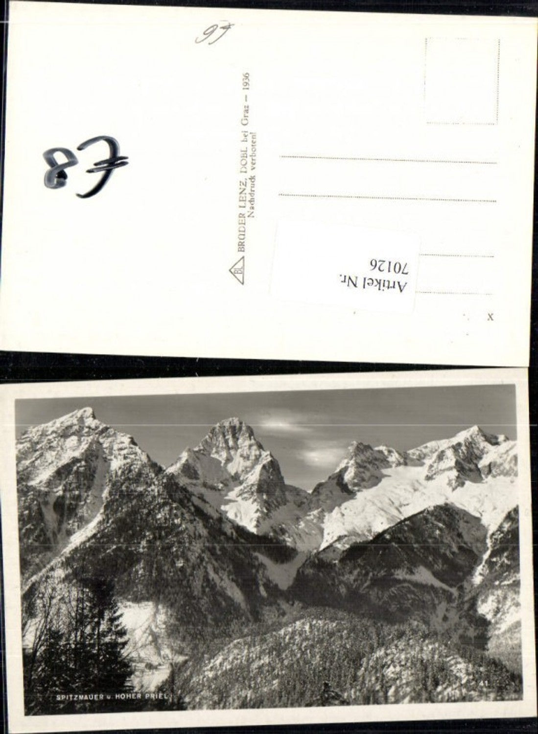 70126, Spitzmauer and Hoher Priel near Hinterstoder