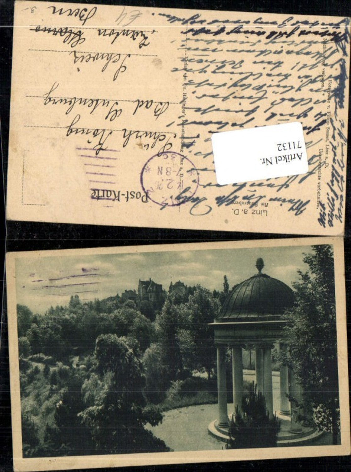 71132,Foto AK Linz a.d. Donau Am Bauernberg