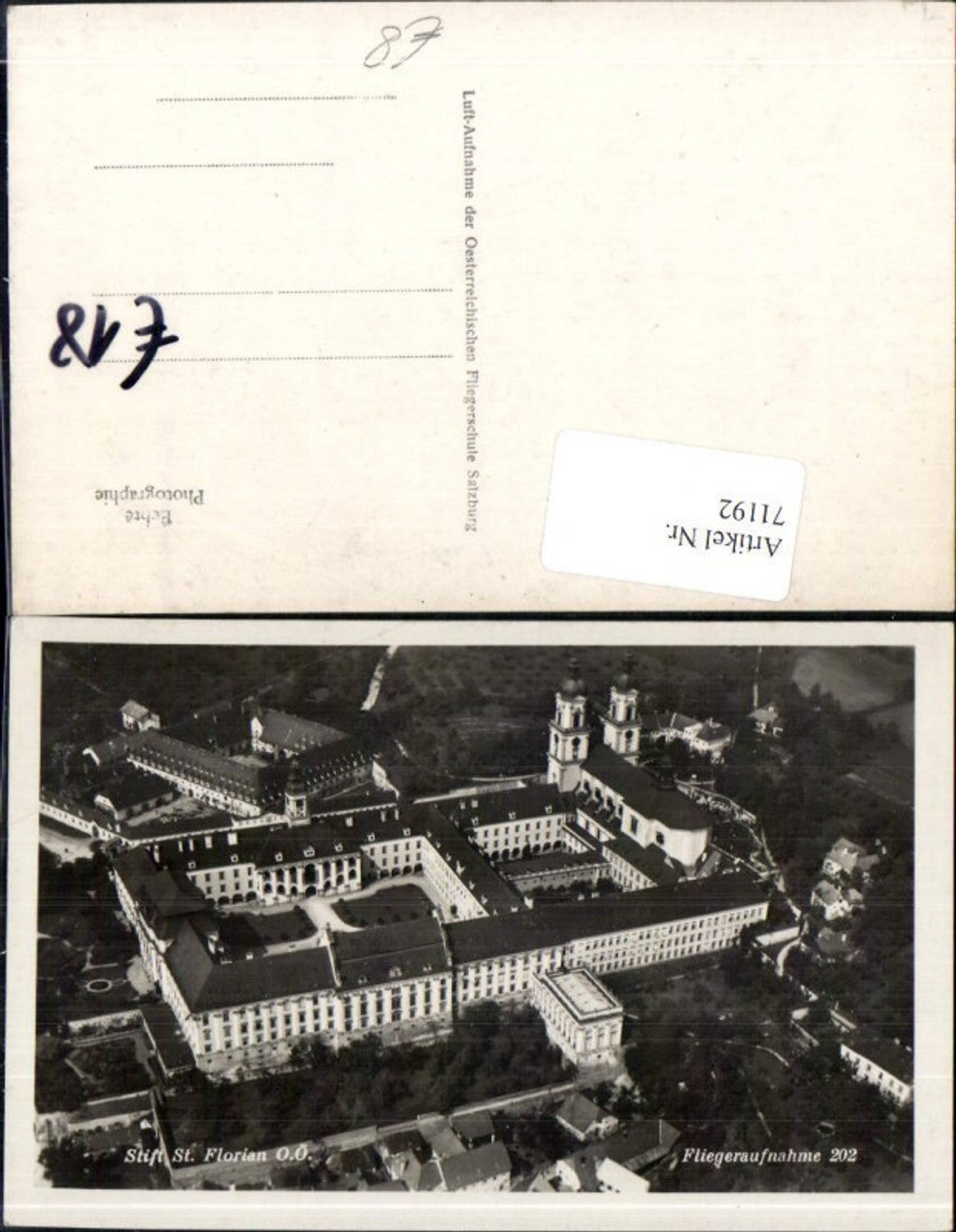 71192,Stift St. Florian Fliegeraufnahme