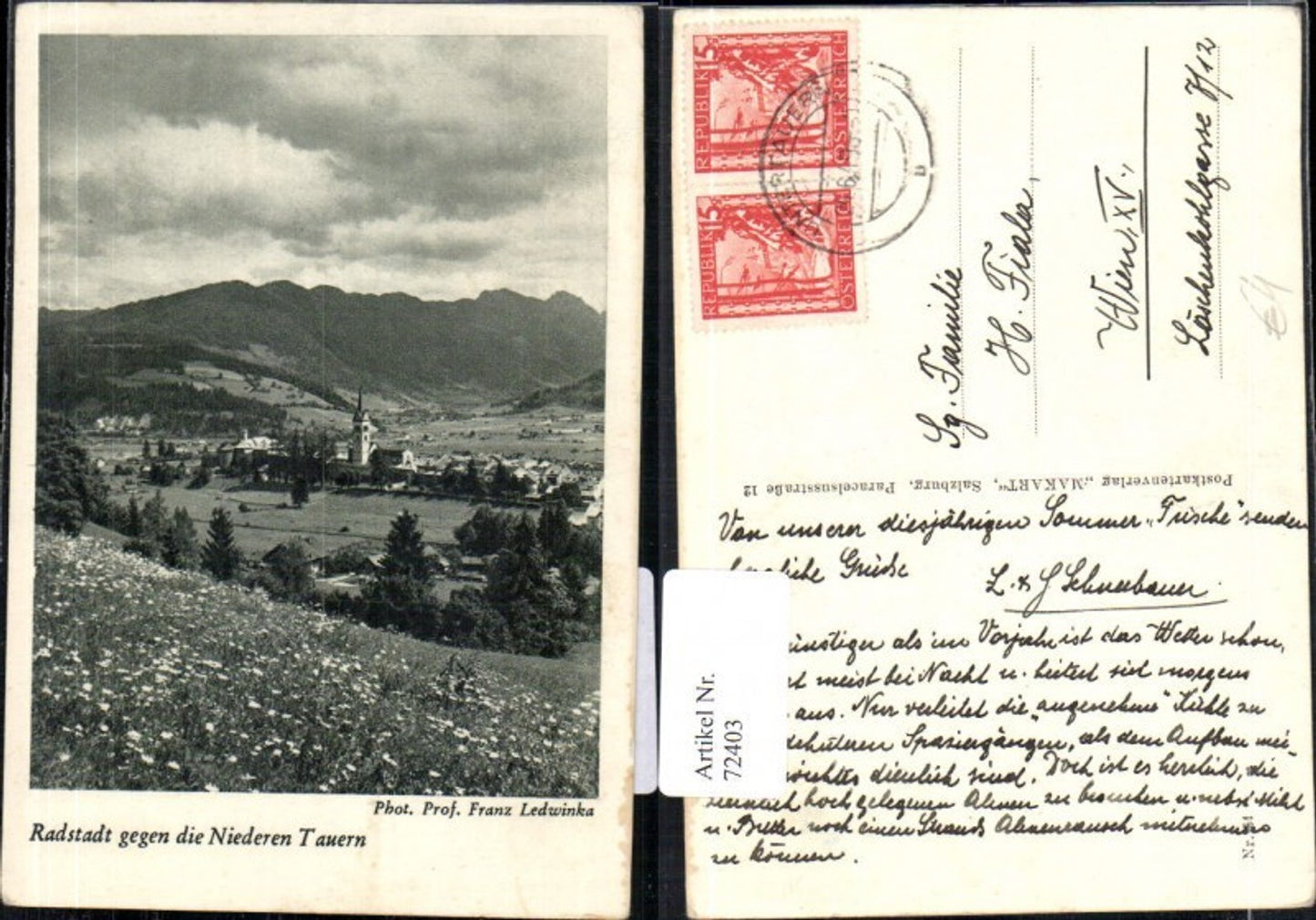 Alte Ansichtskarte – Old Postcard