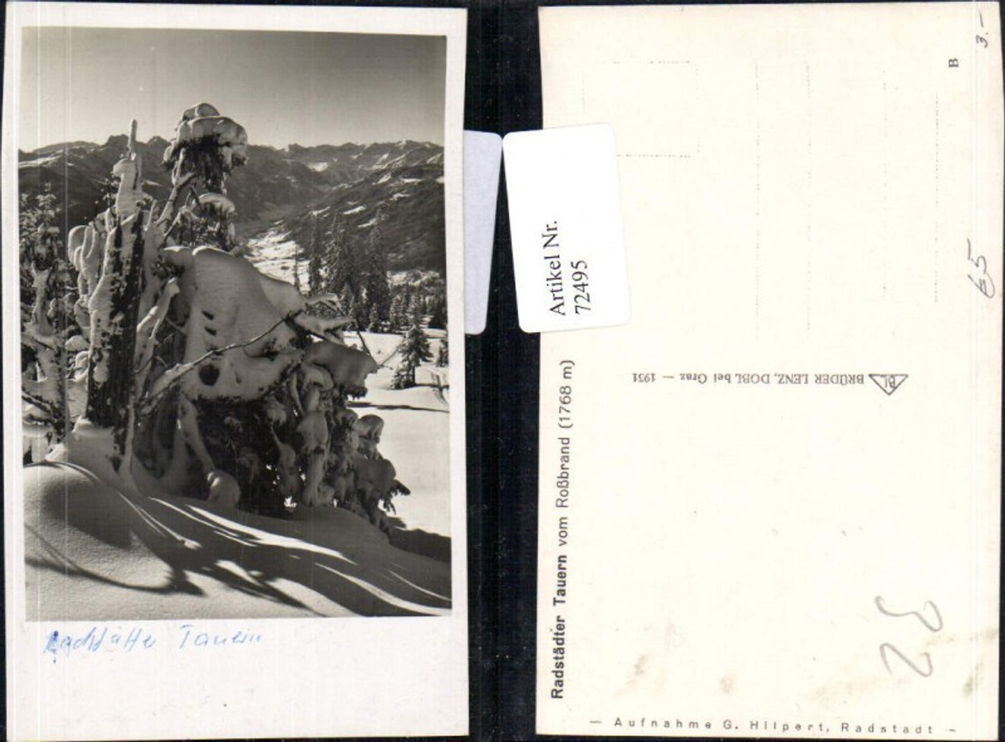 Alte Ansichtskarte – Old Postcard