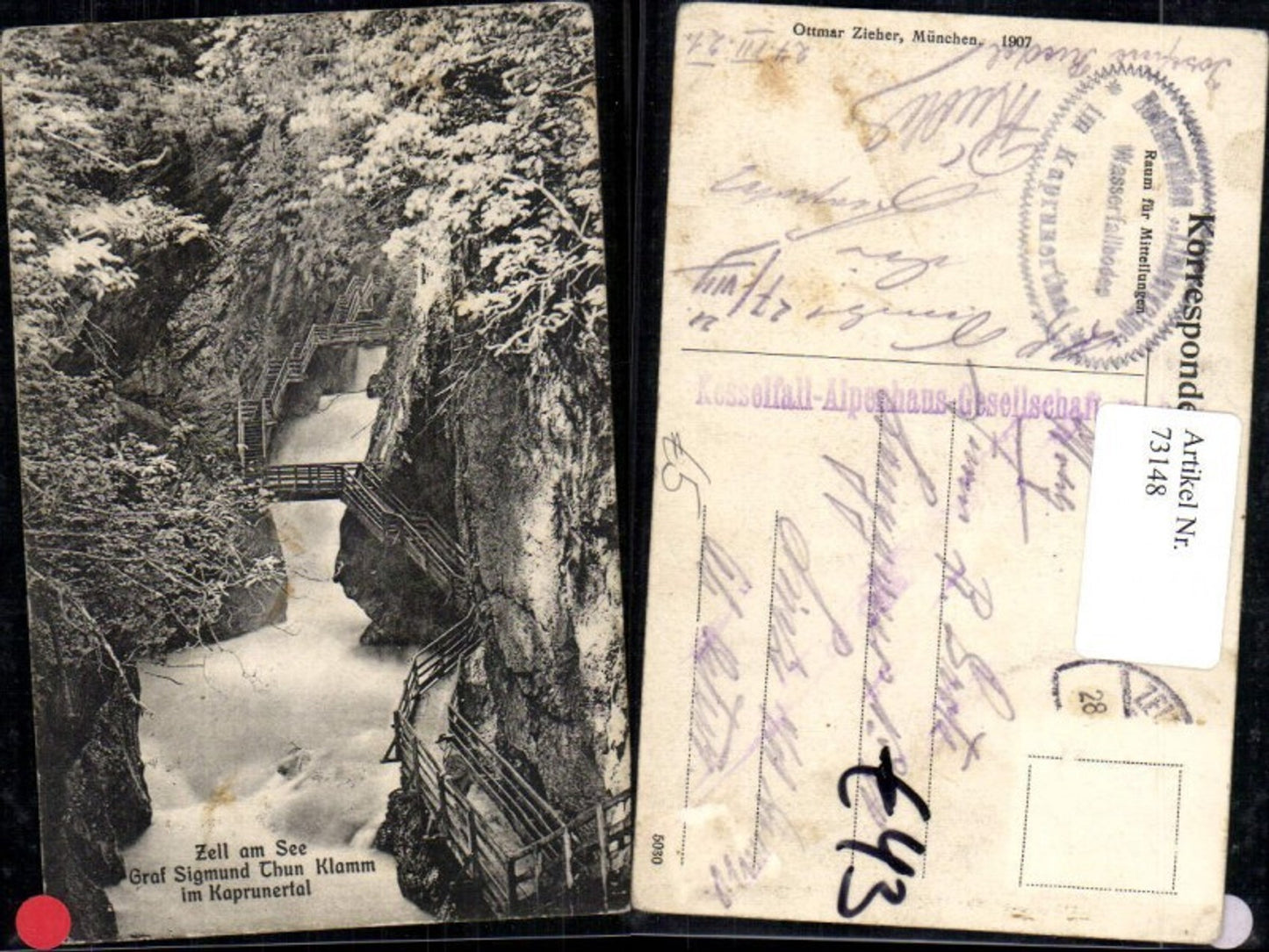 73148,Graf Sigmund Thun Klamm im Kaprunertal