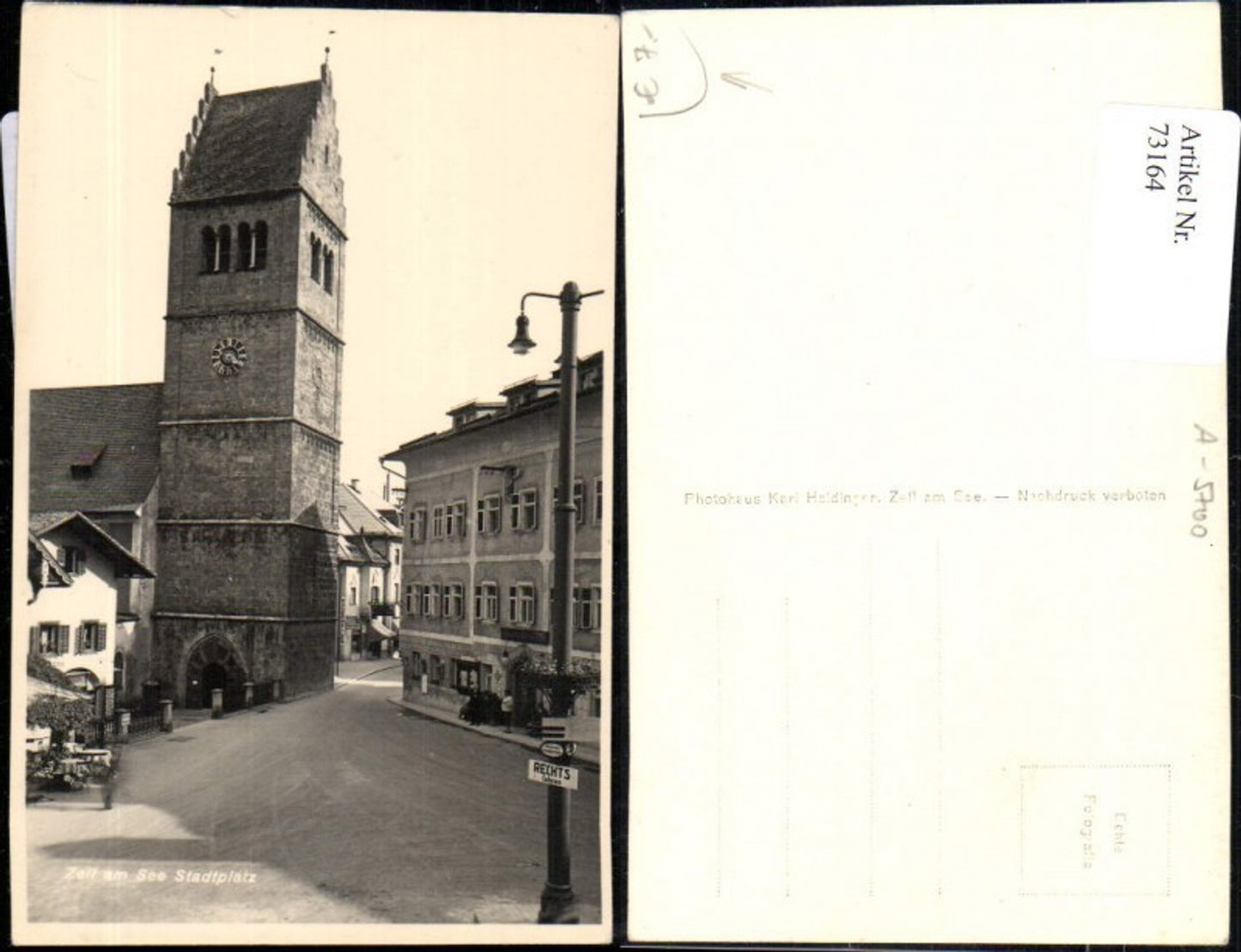 73164,Stadtplatz Zell am See Kirchenturm