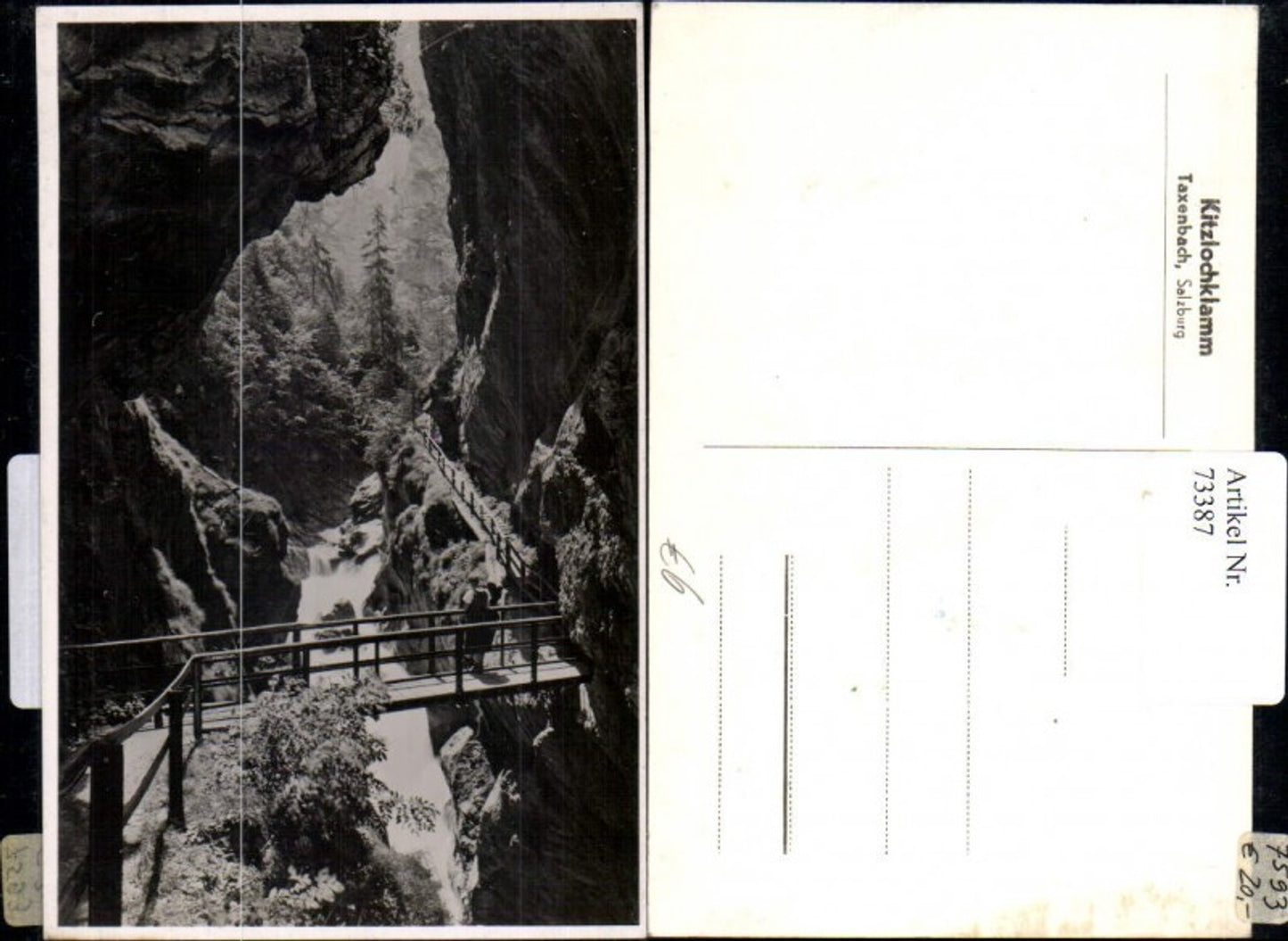 73387,Kitzlochklamm Taxenbach Wasserfall