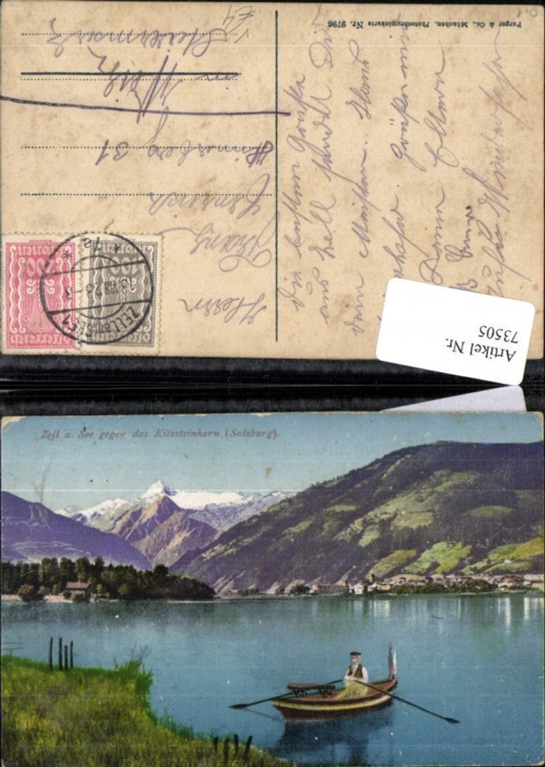 73505,Zell am See gegen das Kitzsteinhorn Boot Purger & Co 9796