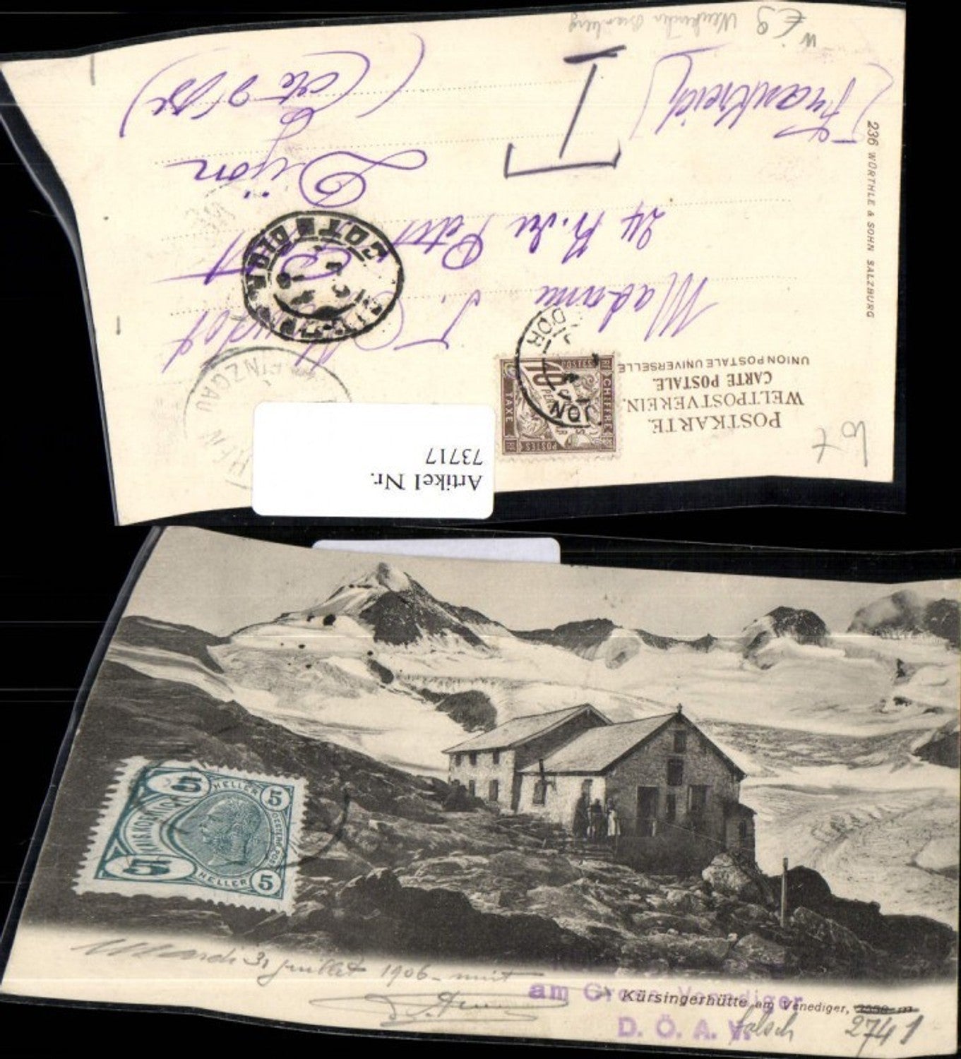 73717,Kürsingerhütte Kürsinger Hütte am Groß Venediger Neukirchen Bramberg