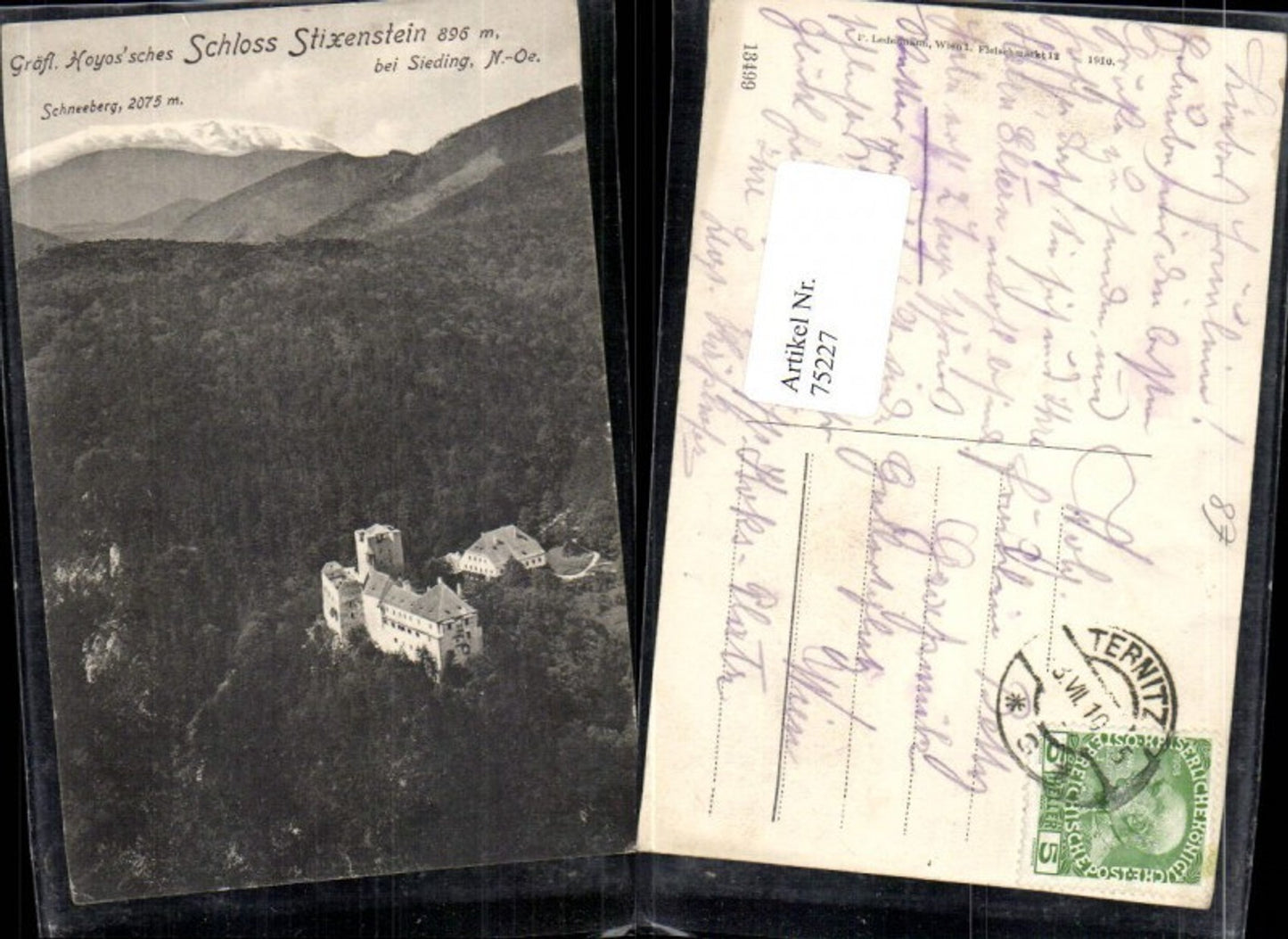 75227,Schloss Stixenstein bei Sieding Fliegeraufnahme