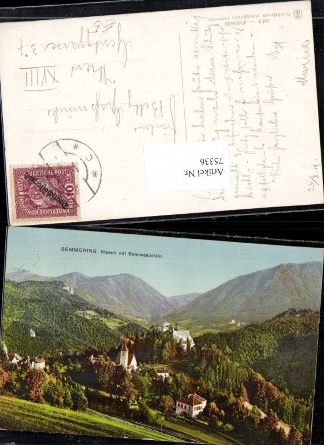 75336,Semmering Klamm mit Sonnwendstein