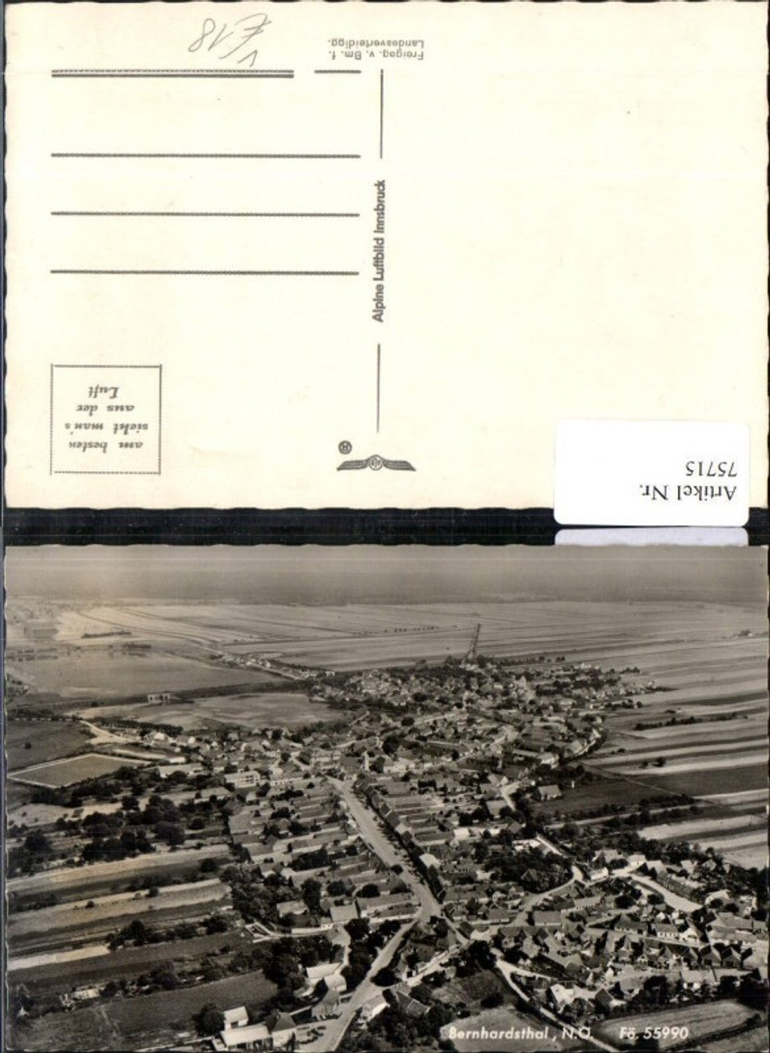 75715,Bernhardsthal Luftbild 55990 pub Alpine Luftbild Innsbruck