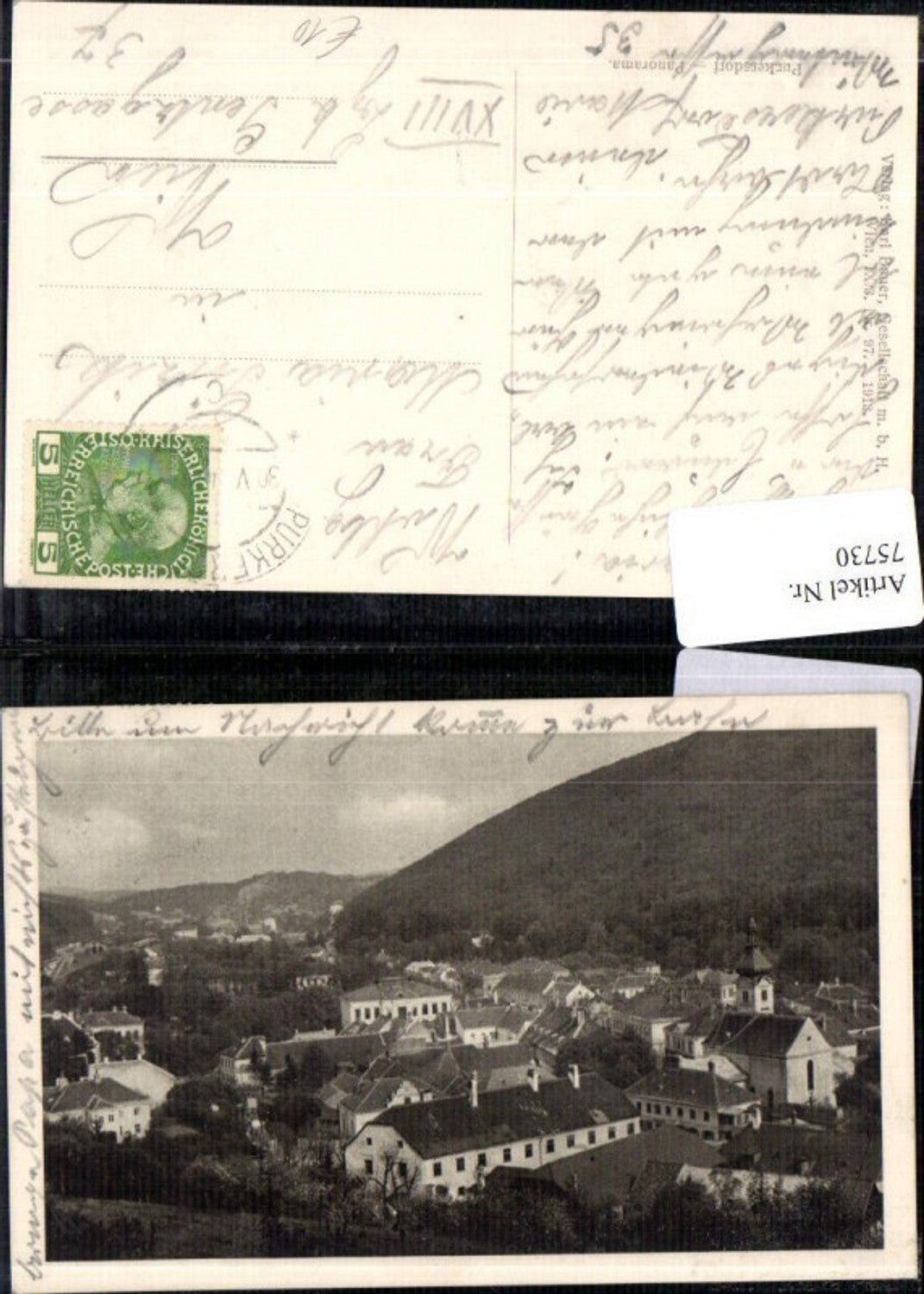 75730,Panorama Purkersdorf b. Wien