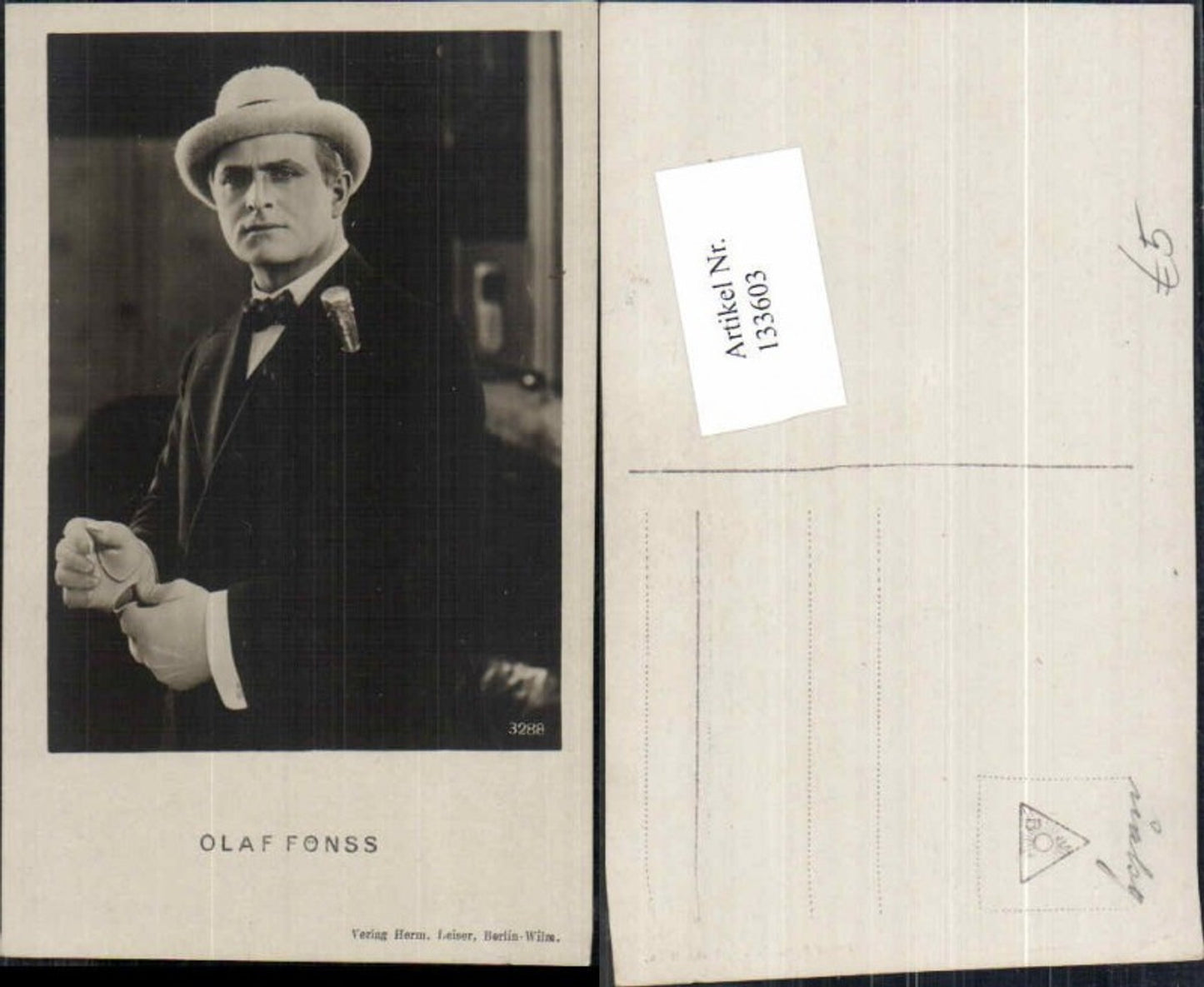 133603,Olaf Fönss Fonss Hut Hermann Leiser 3288