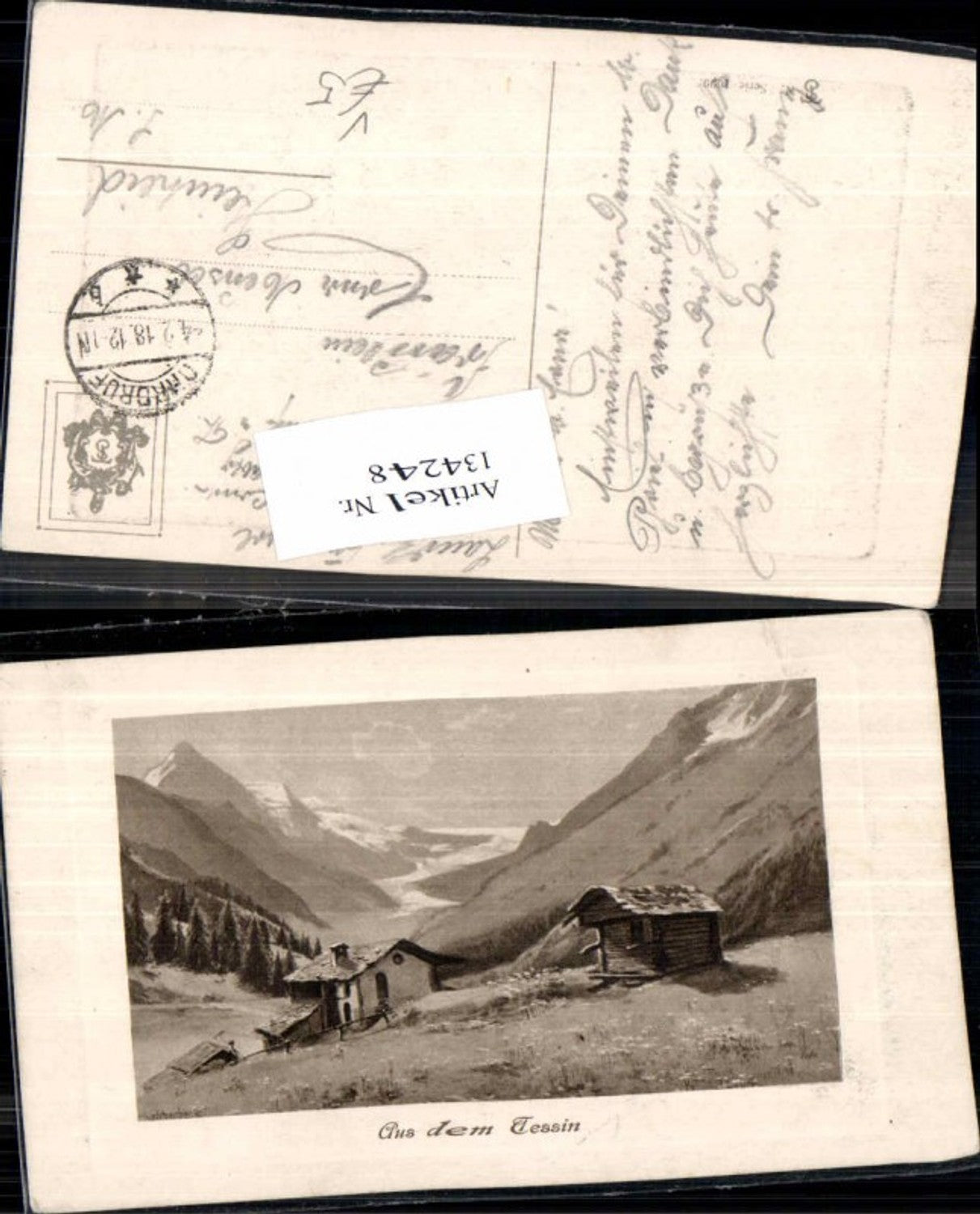 134248,Aus dem Tessin bauernhäuser berge pub Theo Stroefer 1099