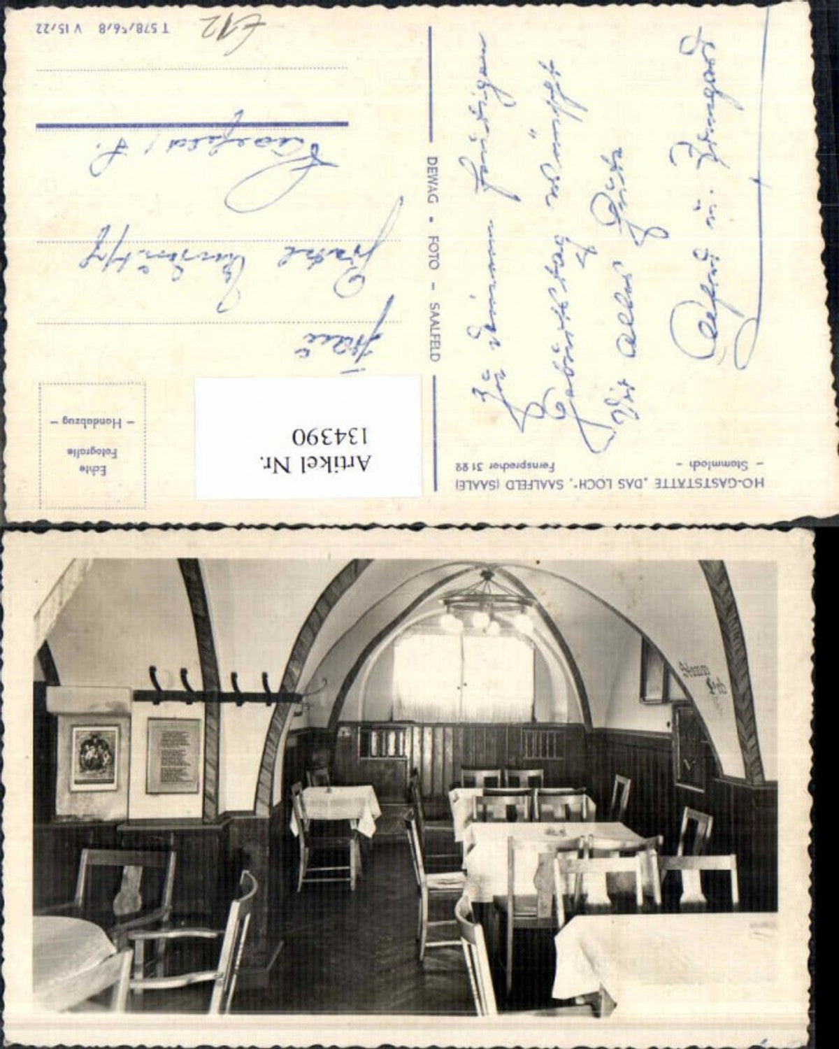 134390,Saalfeld Saale Gasthaus das Loch