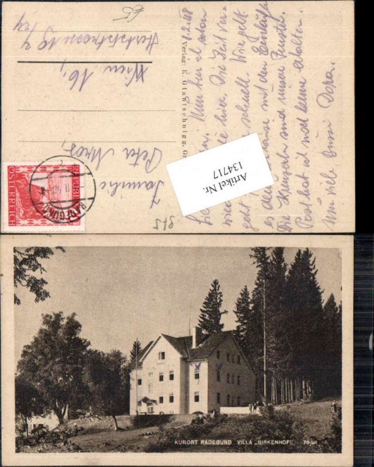 Alte Ansichtskarte – Old Postcard