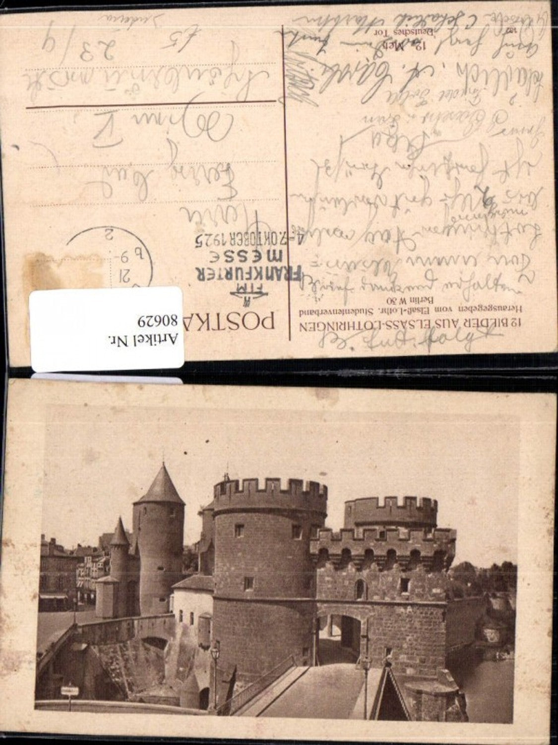 80629,Nordosten Frankreichs Elsass Lothringen Deutsches Tor