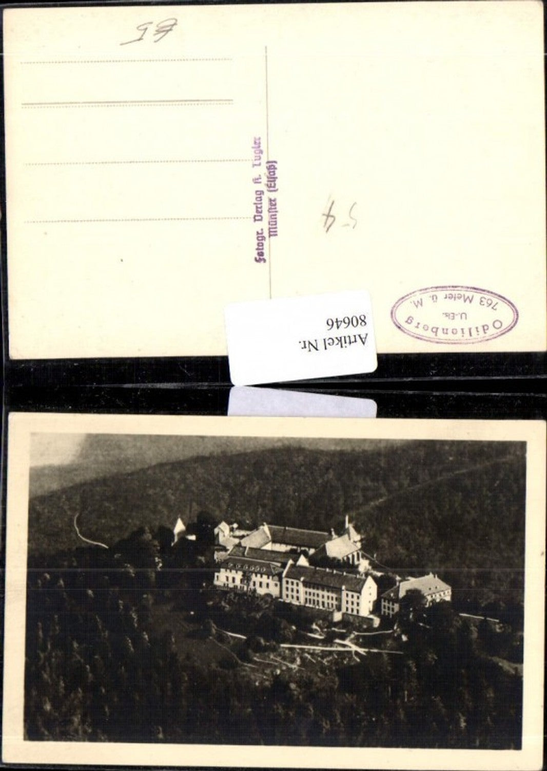 80646,Odilienberg französisch Mont Sainte-Odile Wallfahrtsort im Elsass