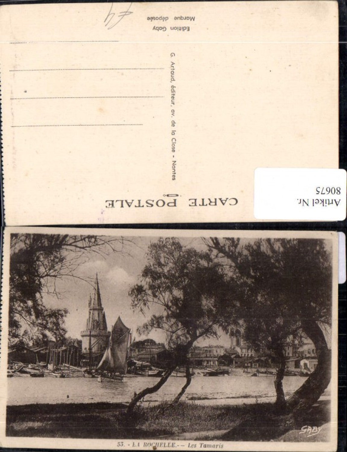 80675,La Rochelle Les Tamaris Segelboot Hafen