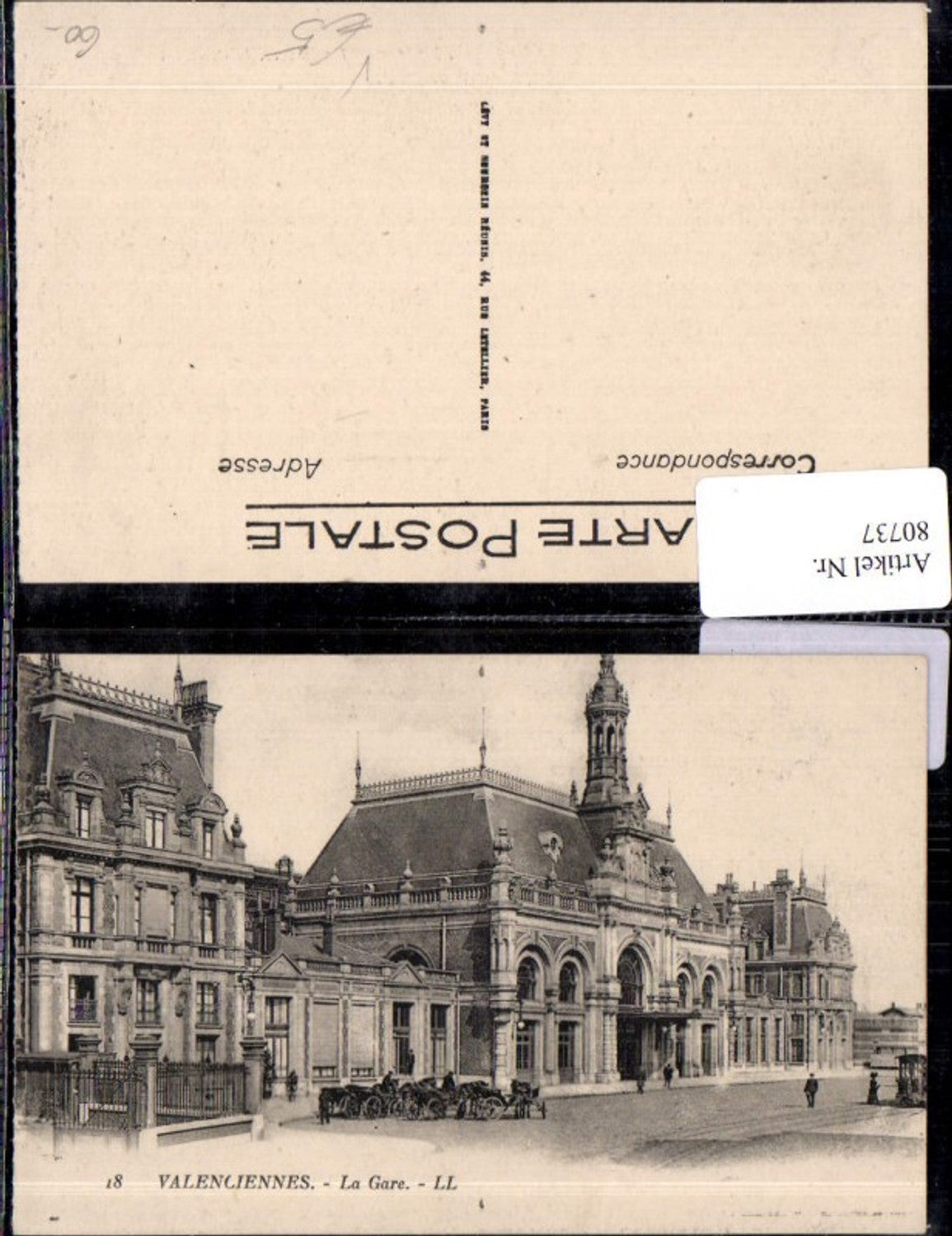 80737,Valenciennes la Gare pub LL. 18