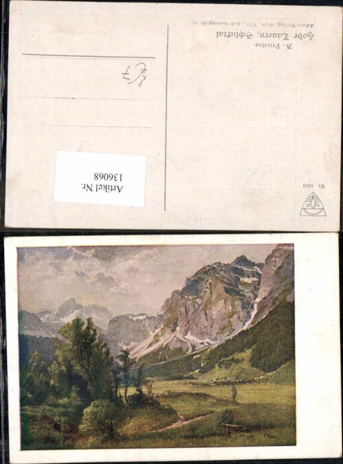 136068,Dt. Schulverein 1554 Hohe Tauern Schlicktal R. Petrides