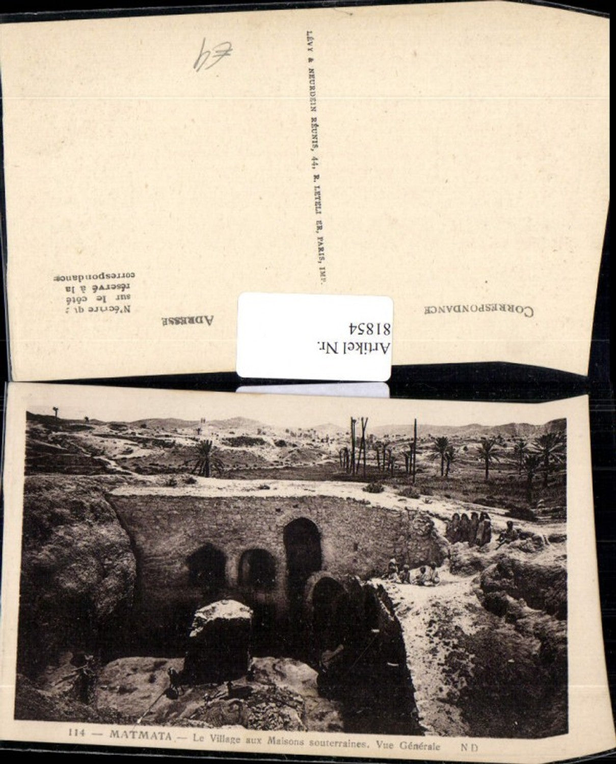 81854,Matmata Tunesien Le Village aux Maisons souterraines Vue Generale