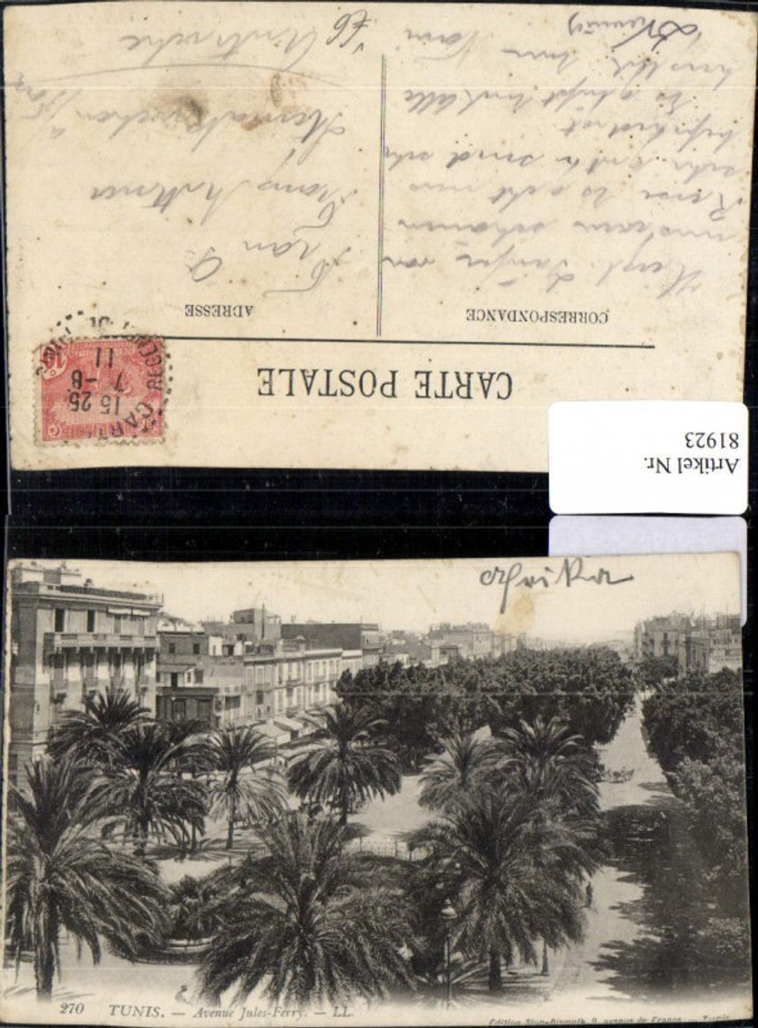 81923,Tunis Tunesien Avenue Jules Ferry