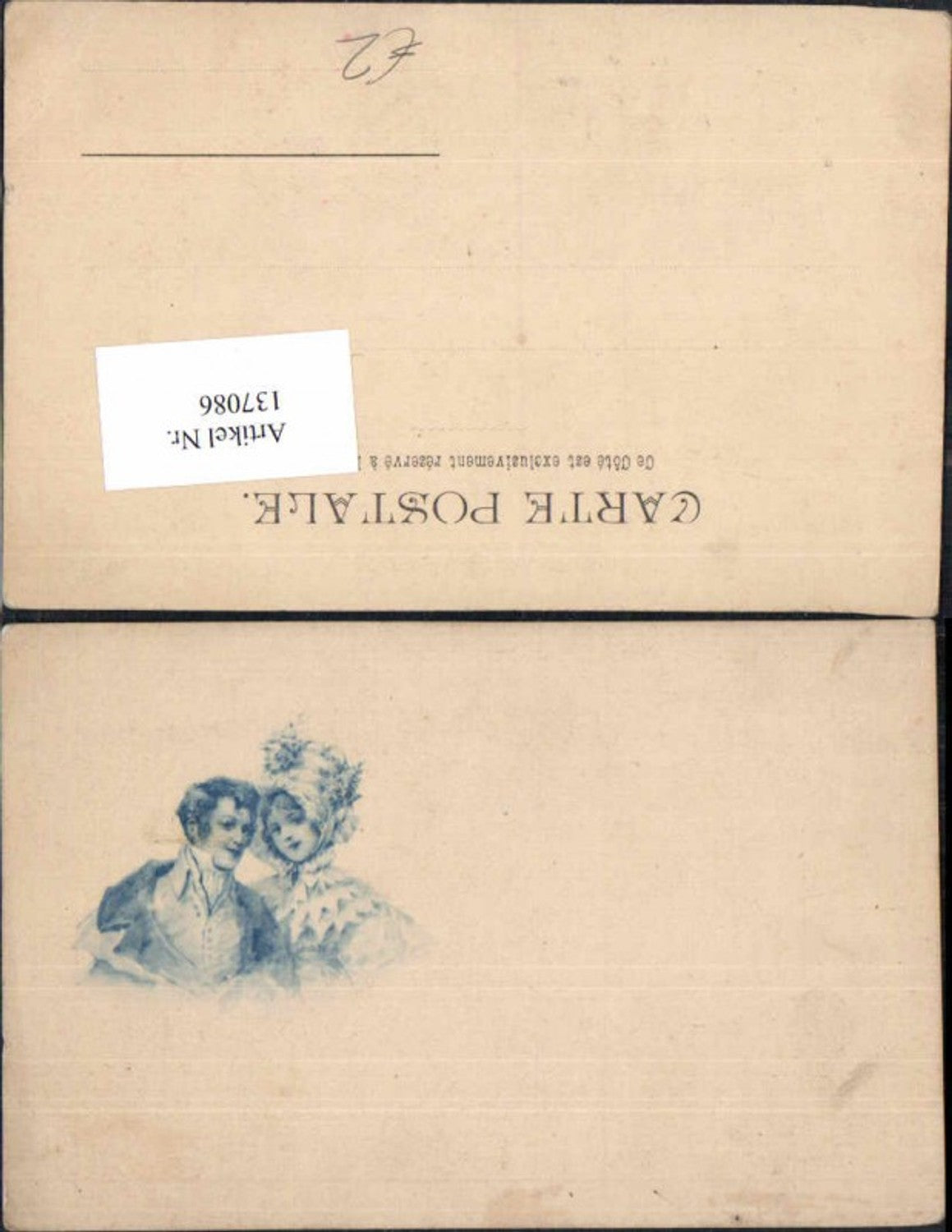 137086,Litho Art Nouveau Jugendstil Frau Mode