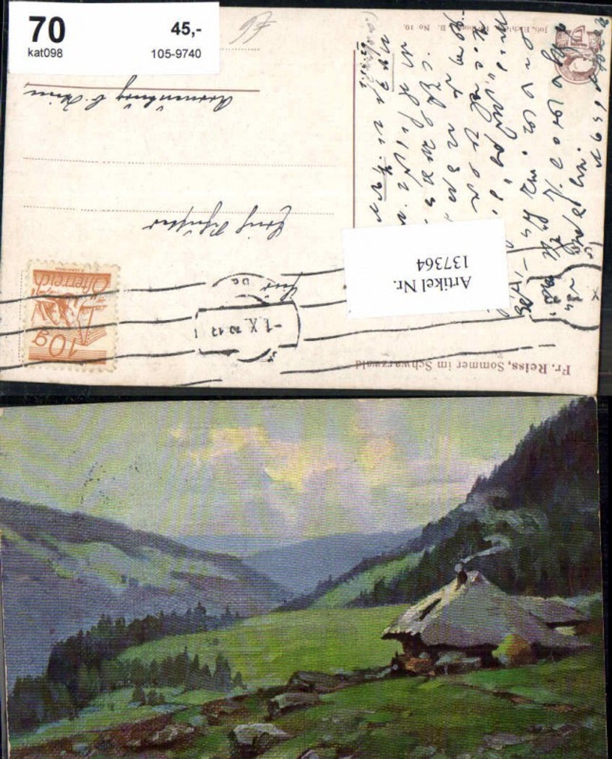 137364,Fr. Reiss Sommer im Schwarzwald pub Elchlepp Freiburg im Breisgau No 10