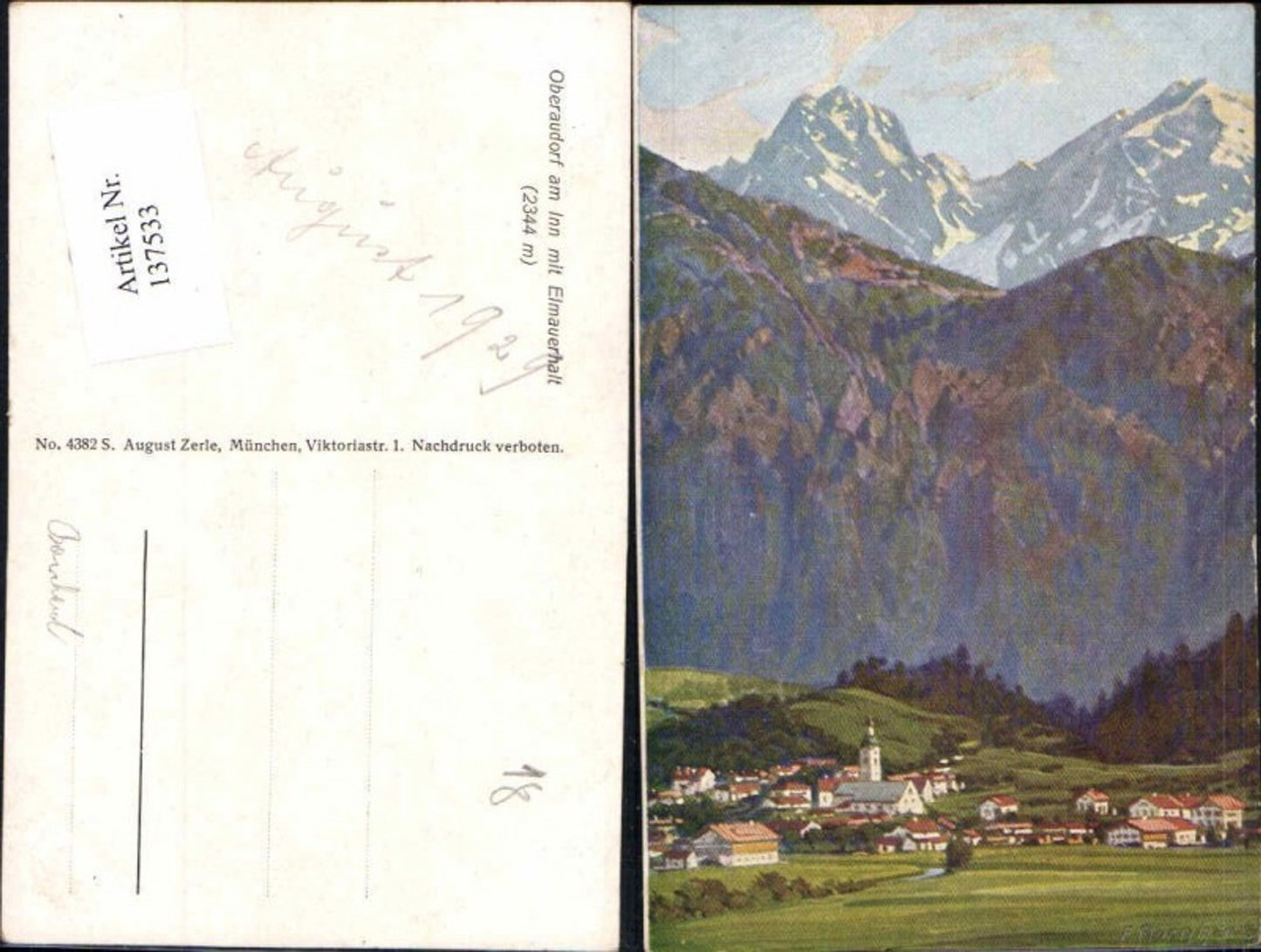 137533,Oberaudorf am Inn sign Bornhard F.