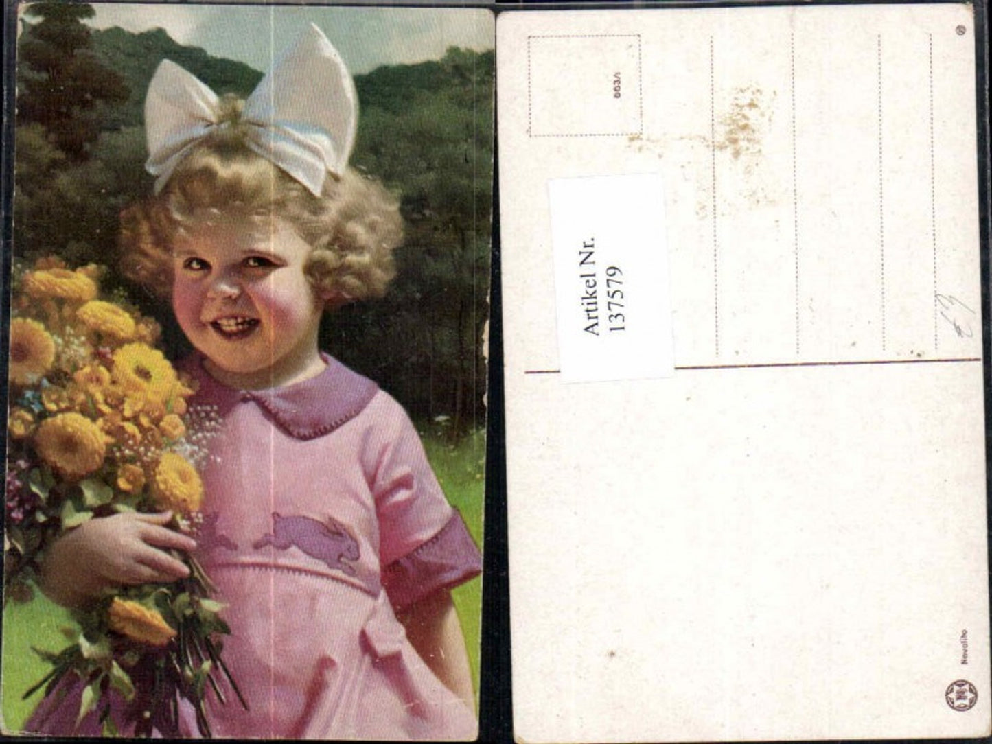 137579,Novolito Süsses Kind Kinder Blumen Mädchen