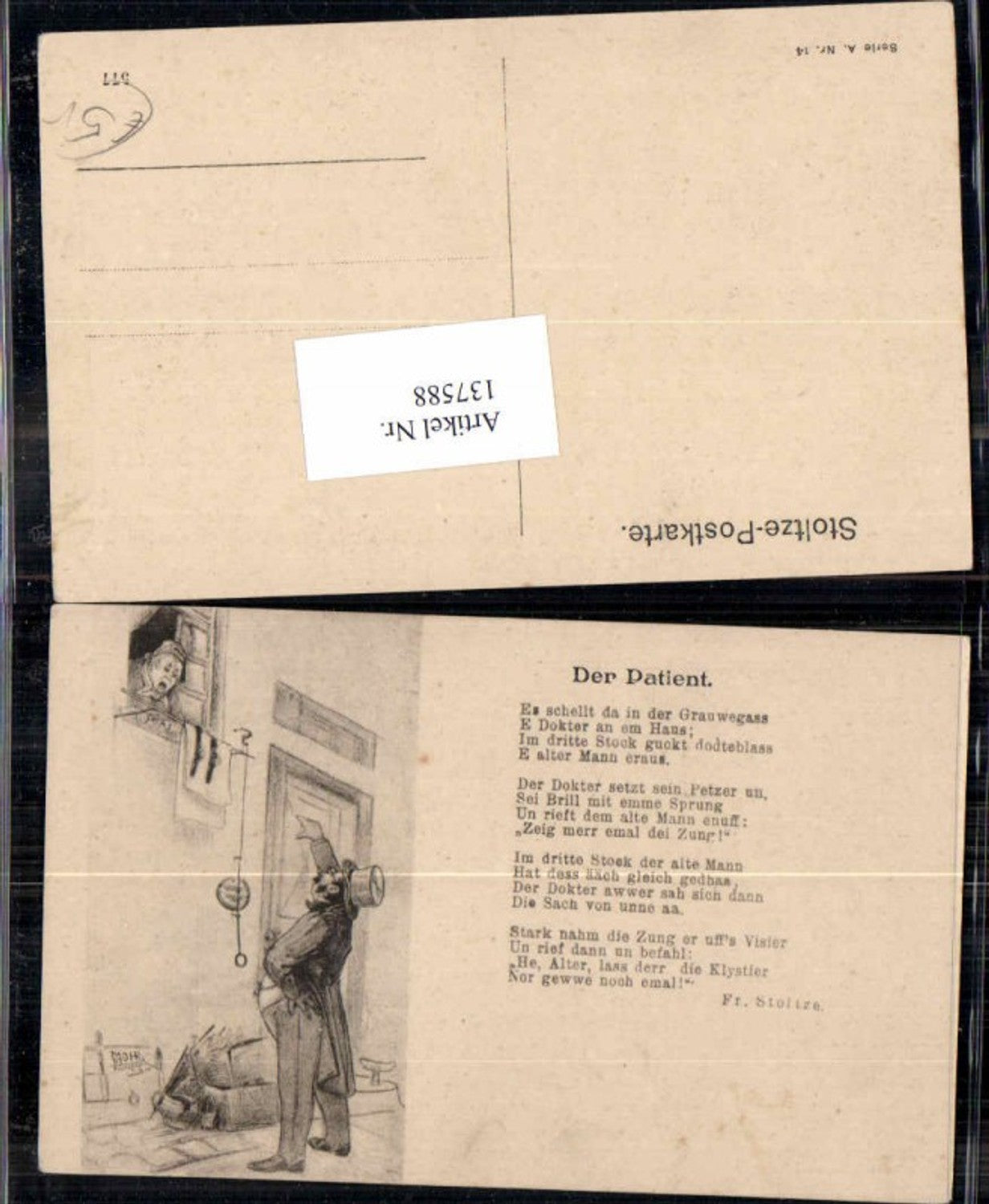 137588,Der Patient Fr. Stoltze