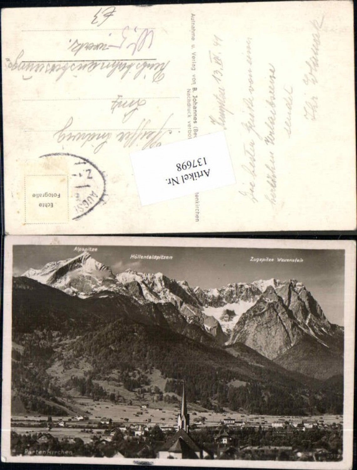 137698,Partenkirchen Garmisch 1940