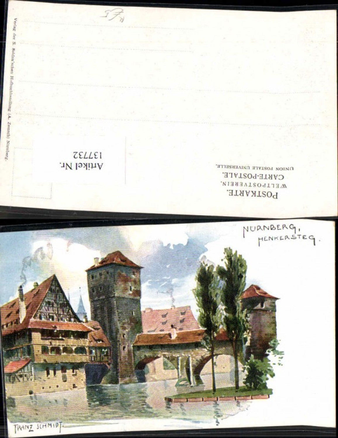 137732,Nürnberg Litho Henkersteg Franz Schmidt