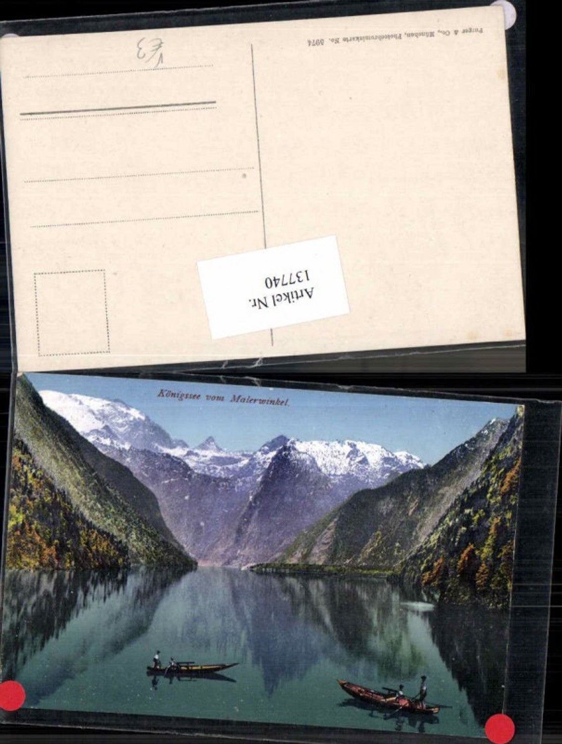 137740,Königsee vom Malerwinkel Berchtesgaden Purger Co 5974