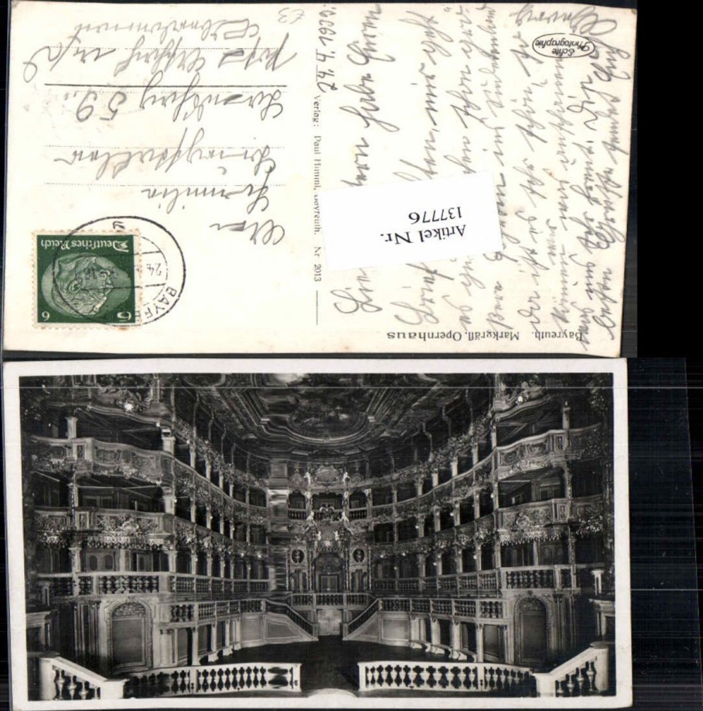 137776,Bayreuth Opernhaus Oper 1940