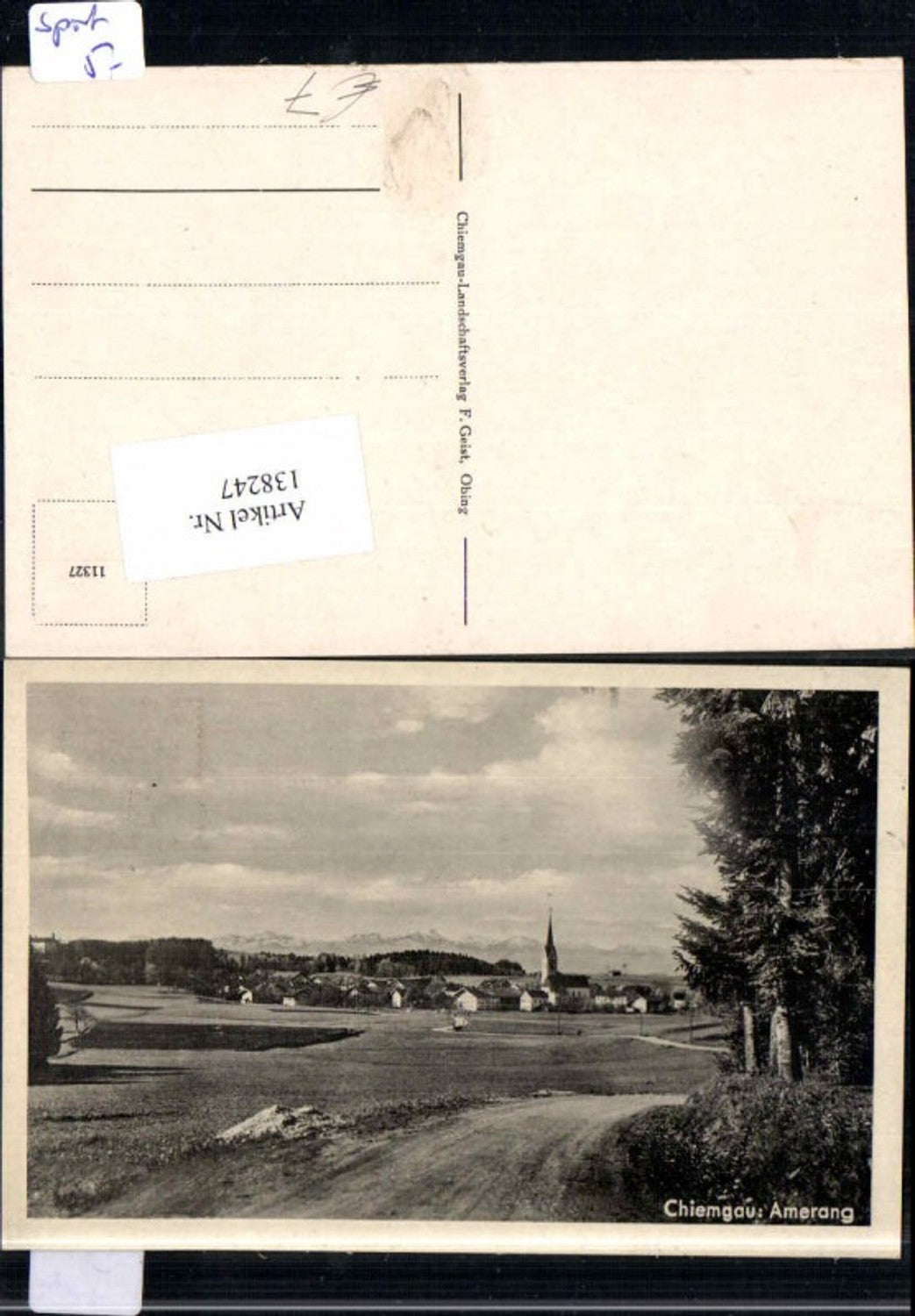 138247,Chiemgau Amerang Wegpartie 1940