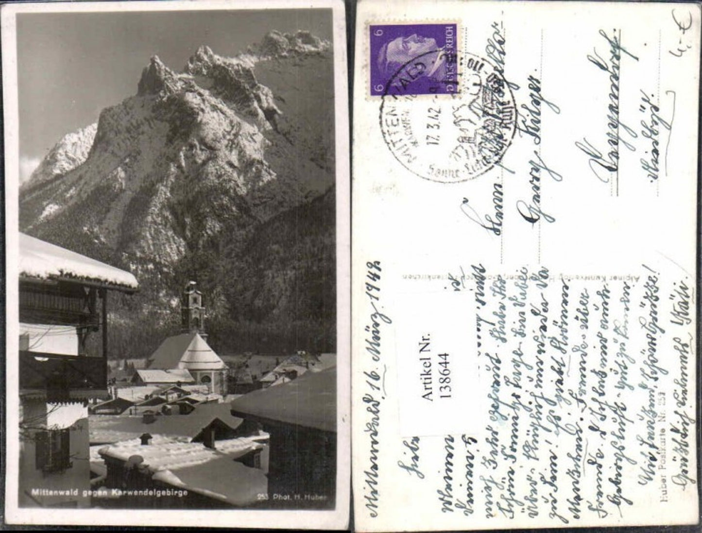 138644,Mittenwald Partie im Ort pub Huber 253