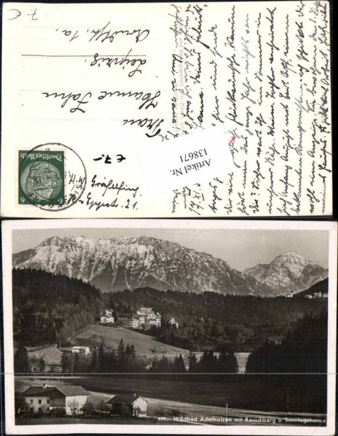 138671,Adelholzen m. Rauschberg bei Siegsdorf Traunstein