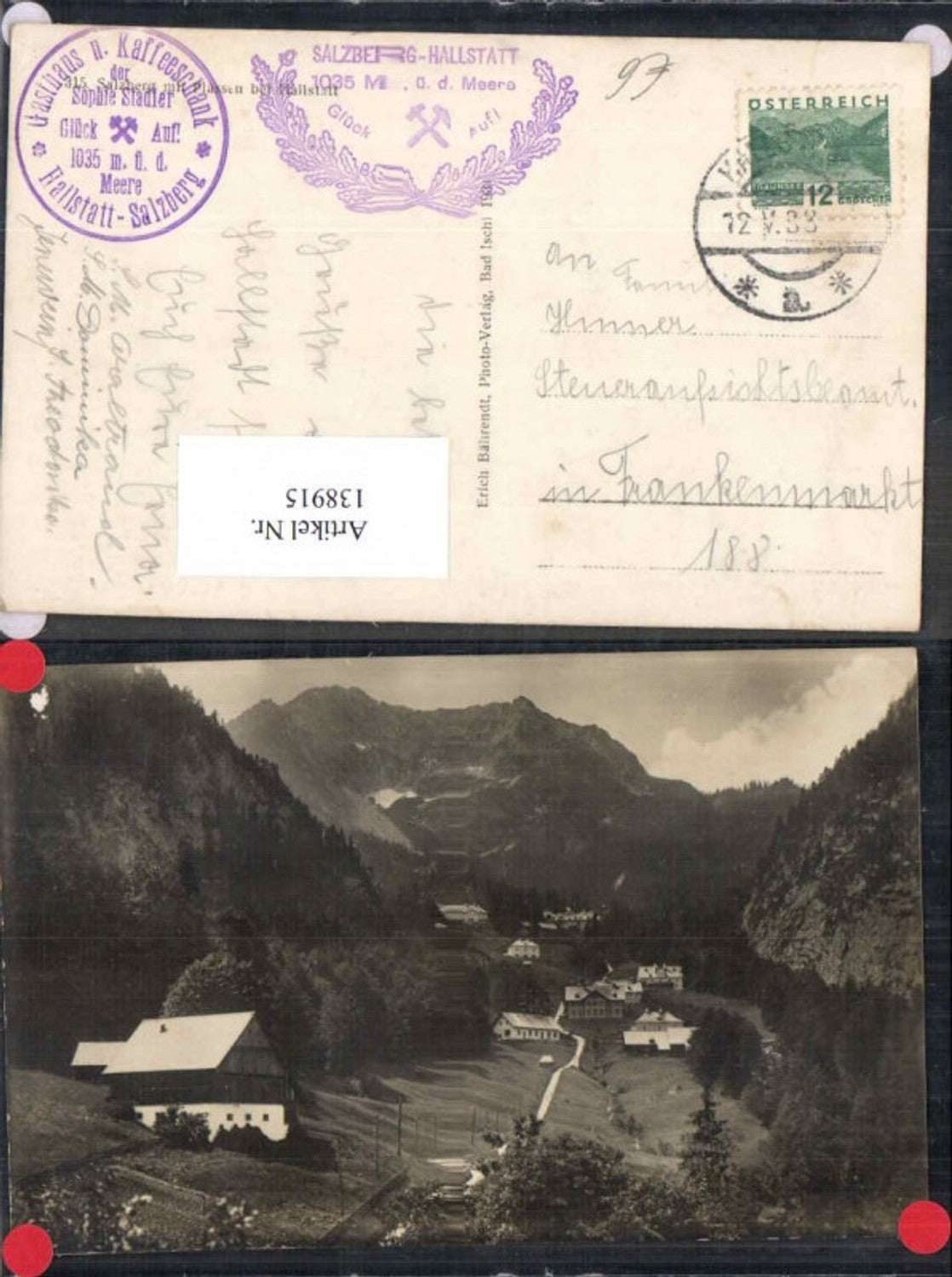 138915,FotoAK Hallstatt Salzberg 1933