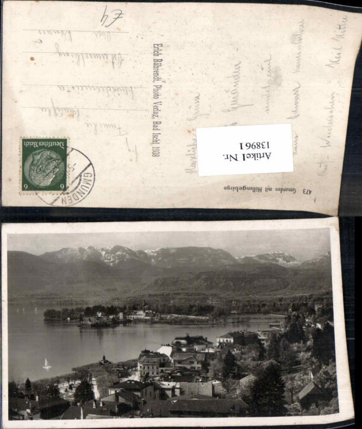 138961,Gmunden am Traunsee 1938