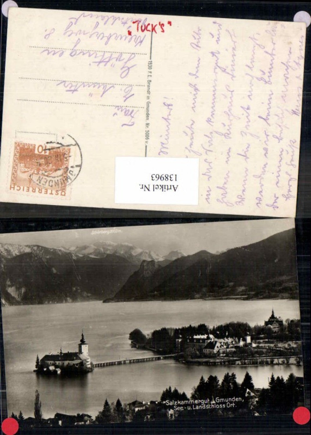 138963,Gmunden am Traunsee Orth Ort Brandt 5006