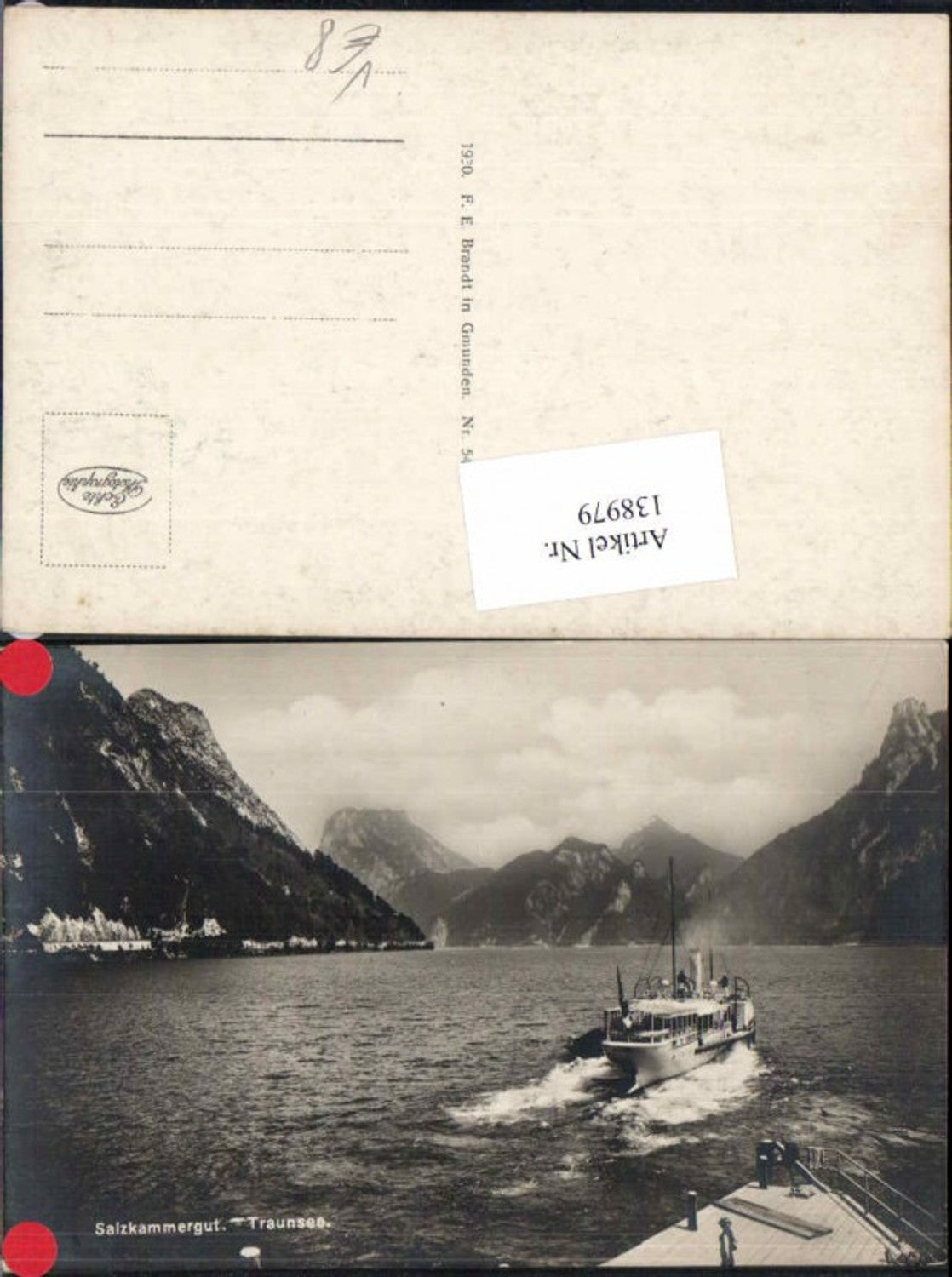 138979,Traunsee bei Gmunden Ebensee Dampfer Boot