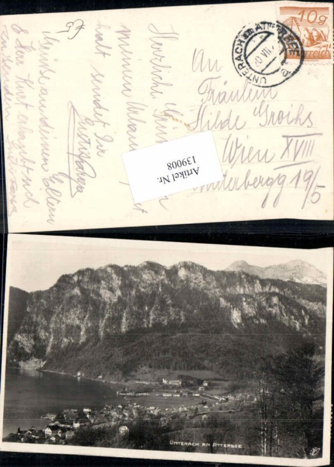 139008,Unterach am Attersee 1925