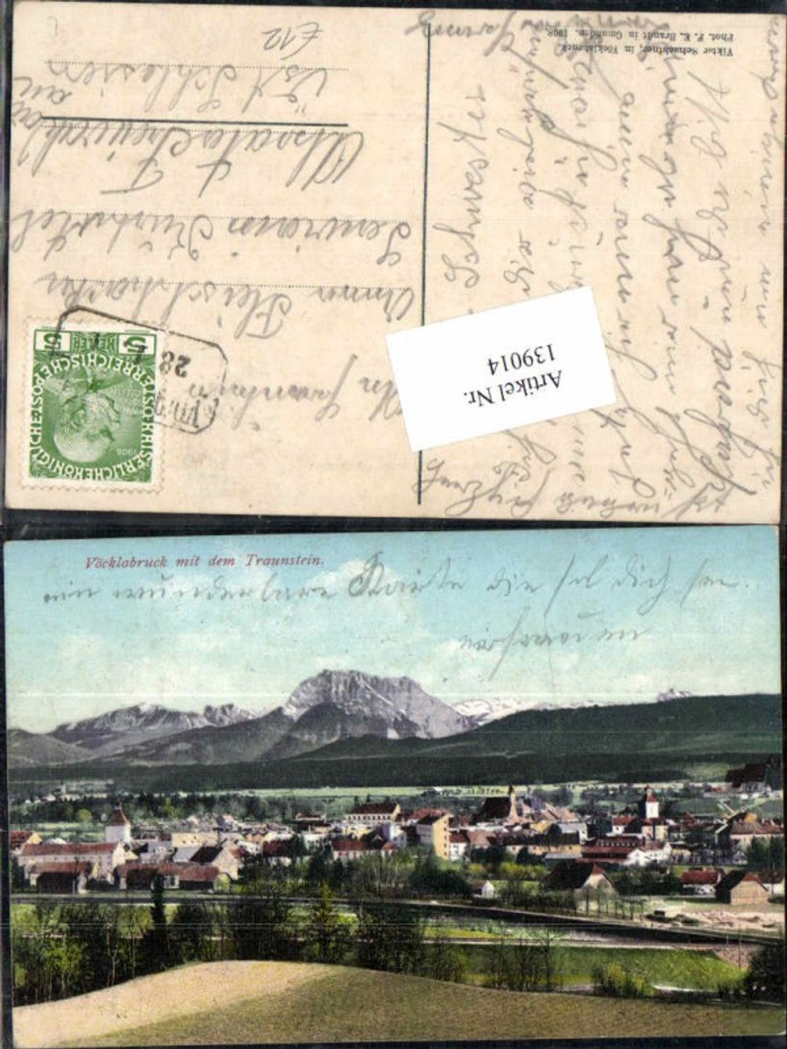 139014,Vöcklabruck m. Traunstein pub Brandt Tolle Karte