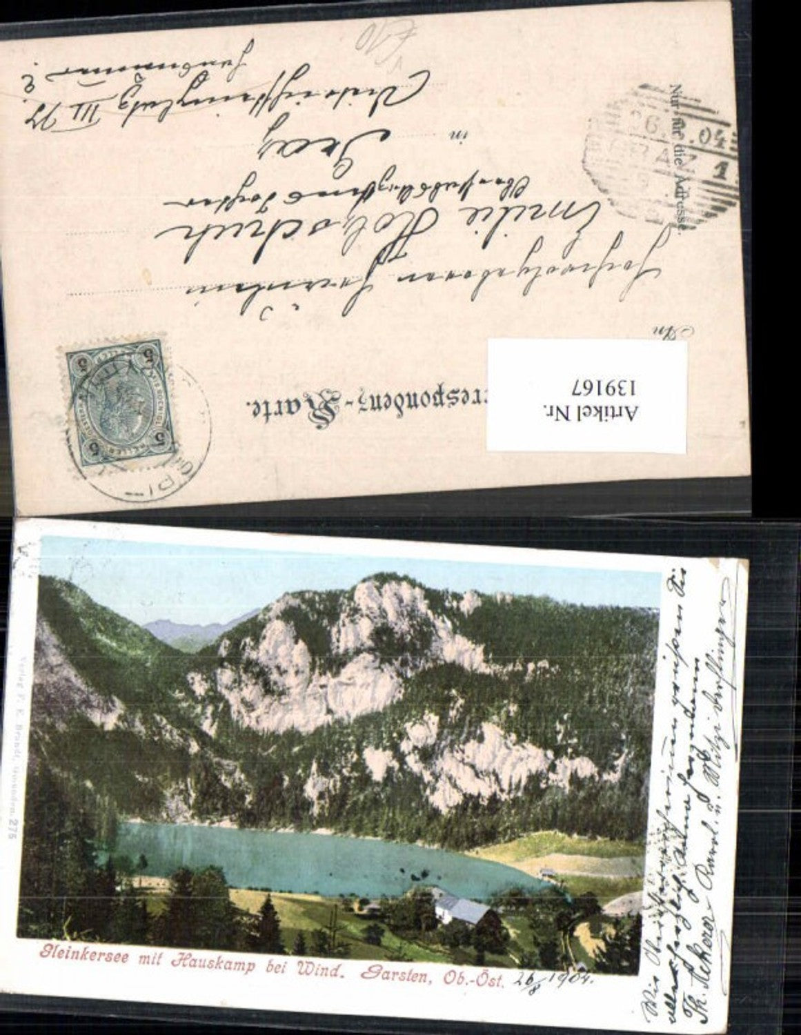 139167,Gleinkersee m. Hauskamp bei Windischgarsten Spital am Pyhrn Brandt 276