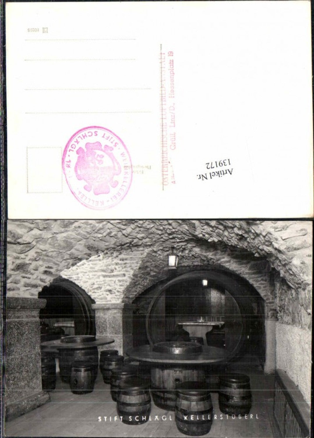139172, Aigen Schlägl Kellerstüberl Fässer