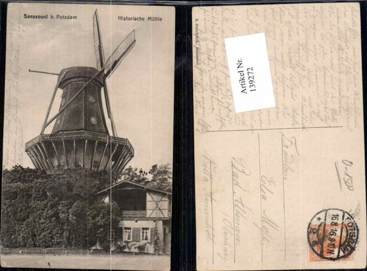 139272, Sanssouci near Potsdam Historic Mill Windmill Windmill