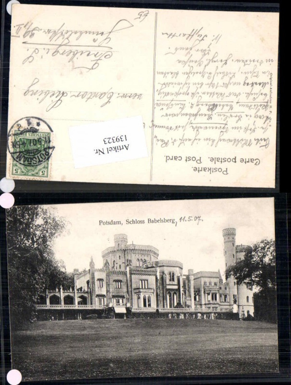 139323, Potsdam Babelsberg Palace 1907